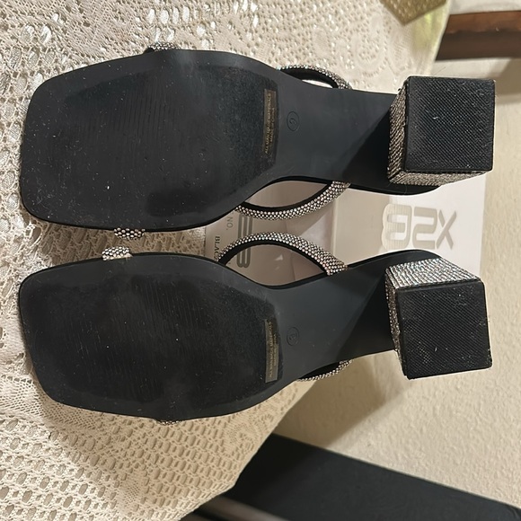 Sparkly Rhinestone Suede Heel - Picture 4 of 5